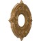 Ekena Millwork Attica PVC Ceiling Medallion (Canopies up to 4 1/8"), 10"OD x 3 1/2"ID x 3/4"P, Metallic Gold Rush CMP10ATCGH - alternate 5